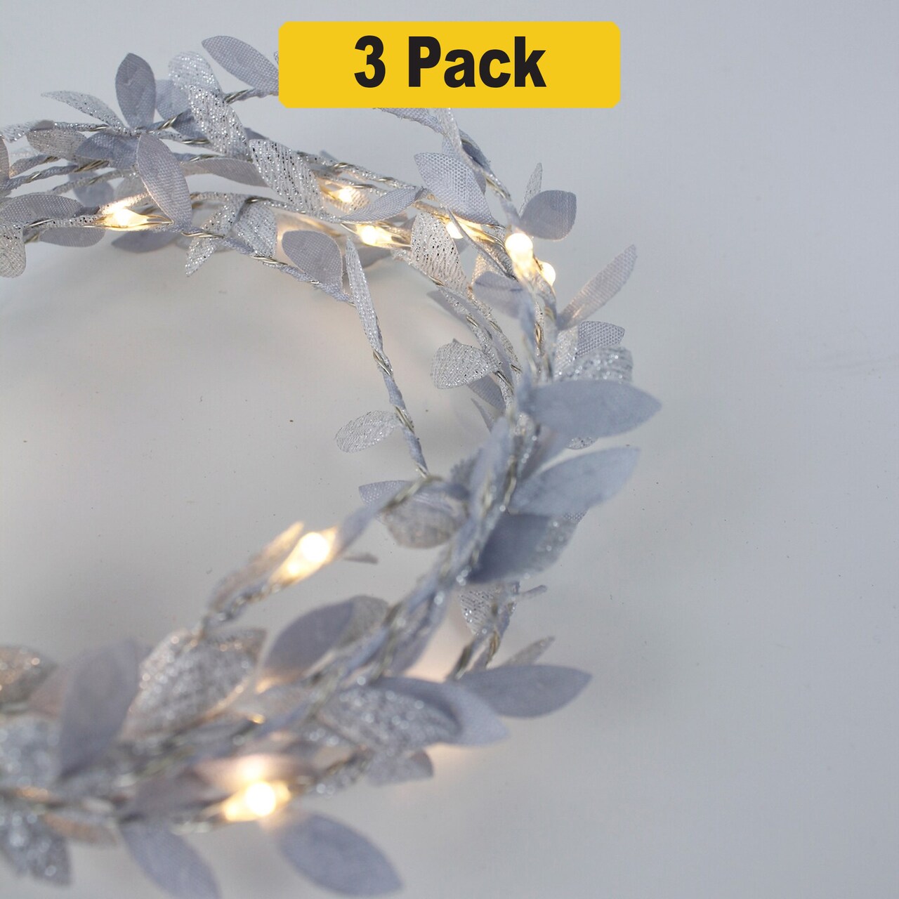 Botanical 20 LED Leaf Fairy String Lights — Battery Powered Vine Decor